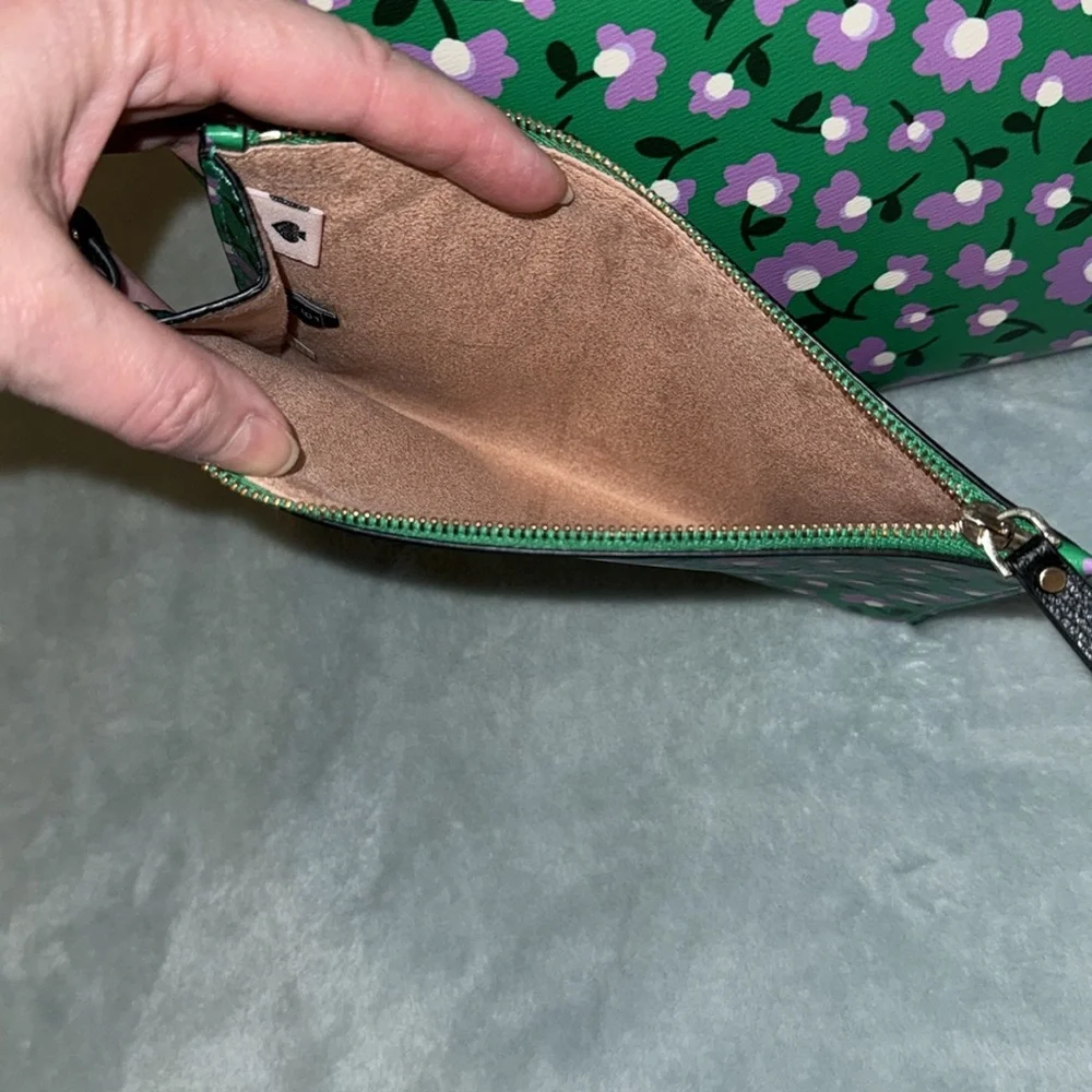 kate spade Green Multi Molly Party Floral Large Tote